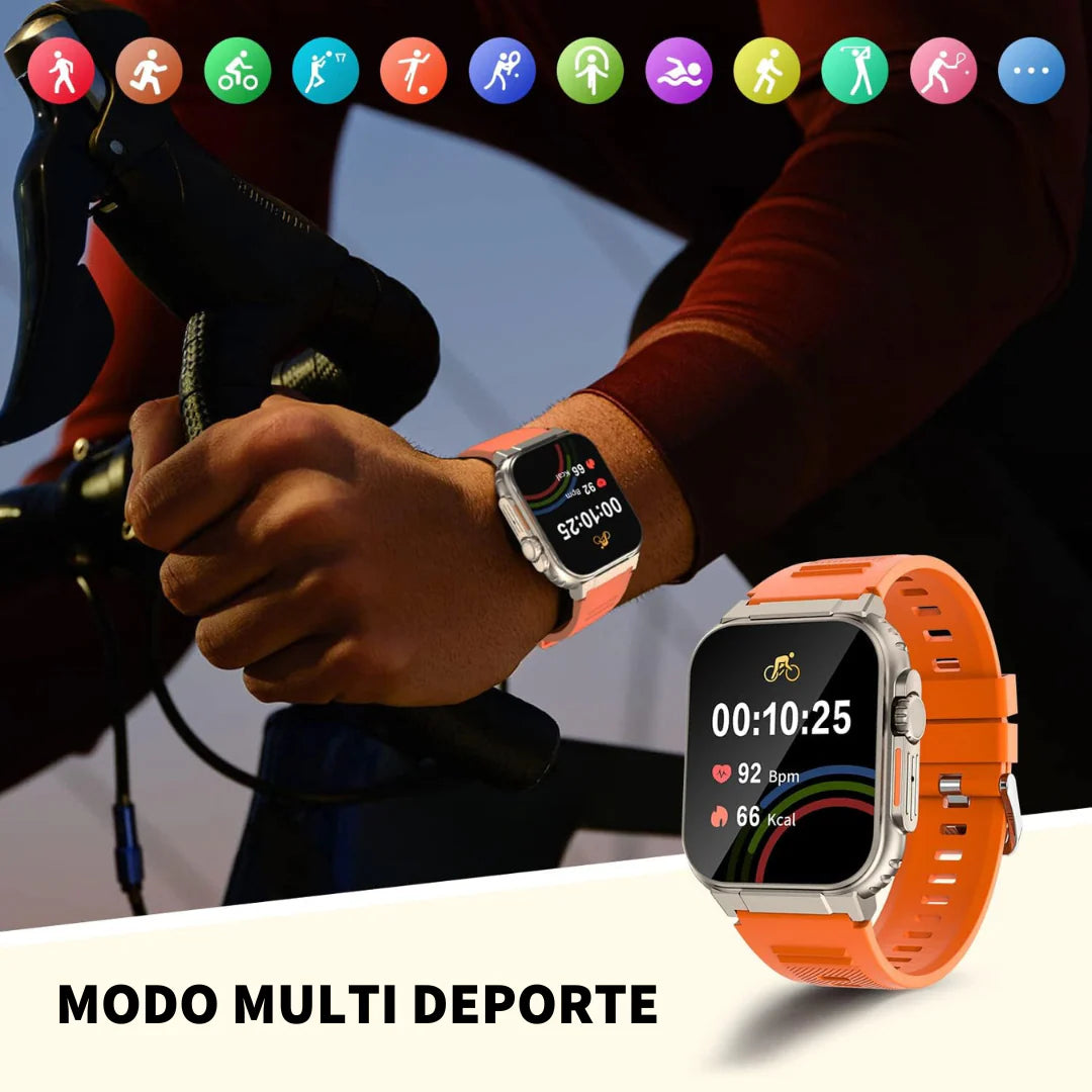 Smartwatch Ultra Pro con 2 correas ( negro + blanco )