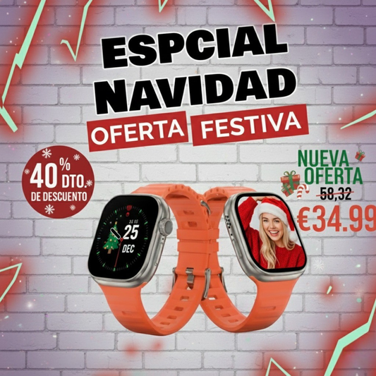 Smartwatch Ultra Pro con 2 correas ( negro + blanco )
