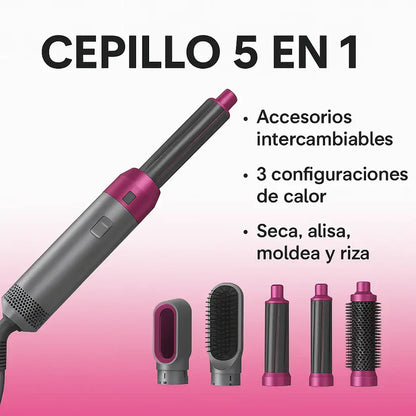 Cepillo Secador Eléctrico 5 en 1